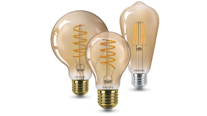 Familia de productos de bombillas LED de Philips Vintage