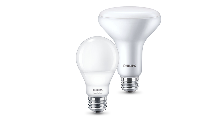 Familia de productos de bombillas LED SceneSwitch de Philips 