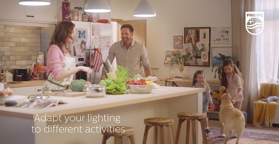 Iluminación inteligente mediante LED Wi-Fi de Google Home